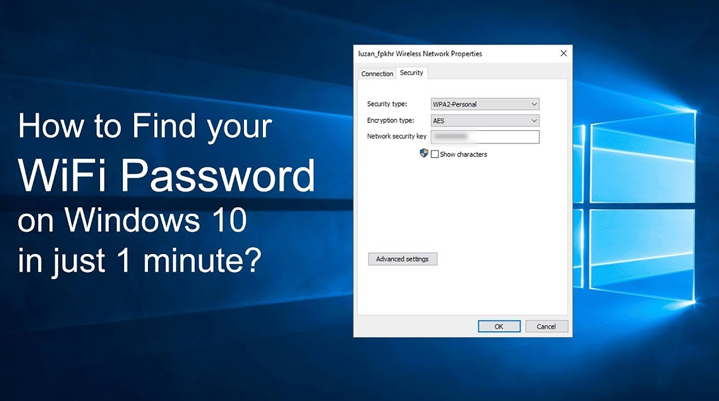 find wifi password in windows 10